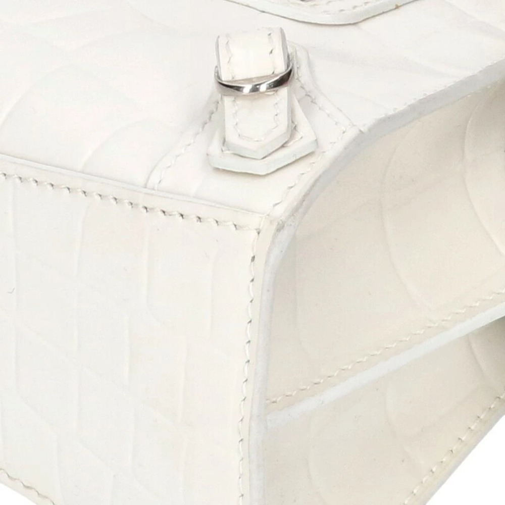 Balenciaga Neo City Embossed Leather Shoulder Bag White - Picture 5 of 5